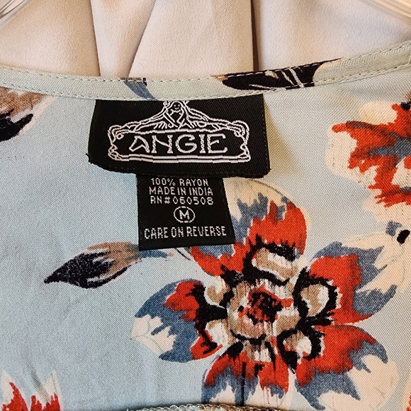 Women's Angie Bohemian Gypsy Long Duster Kimono Size Medium - Picture 2 of 3
